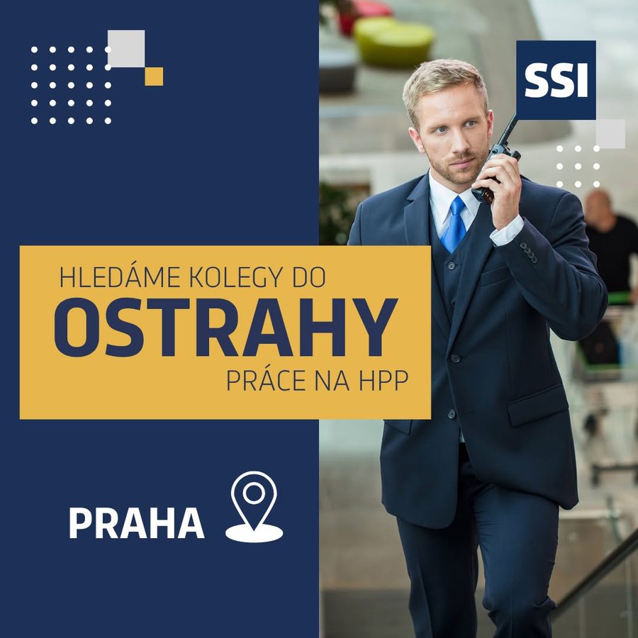 Náborová reklama na&nbsp;Facebooku - ostraha obchodních center Praha
